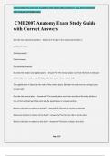 CMB2007 Anatomy Exam Study Guide with Correct Answers