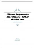 IOP4862 Assignment 6 2024 (783461)- DUE 25 October 2024