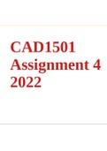 CAD1501 Assignment 4 2022