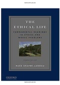 Ethical Life Fundamental Readings in Ethics and Contemporary Moral Problems 4th Edition Shafer-Landau Test Bank