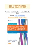 Winningham’s Critical Thinking Cases in Nursing 6th Edition Test Bank