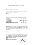 A Level Chemistry Introduction to Organic Chemistry Notes