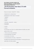 CP-FS Practice Test Quiz 3-5 with Correct Answers