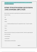 EPME 5TWOTWOZERO QUESTIONS AND ANSWERS |100% PASS