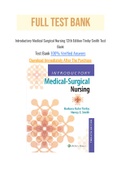 Introductory Medical Surgical Nursing 12th Edition Timby Smith Test Bank