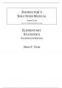 Solution Manual For Elementary Statistics 14th Edition Mario F. Triola