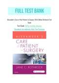 Alexander’s Care of the Patient in Surgery 16th Edition Rothrock Test Bank