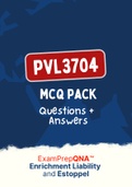 PVL3704 - MCQ + Answers (ExamPACK with references)