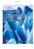 Introductory Chemistry Atoms First Approach 2nd Edition Burdge Test Bank   | Guide A+| Instant Download.