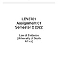 LEV3701 Assignment 01 Semester 2 2022