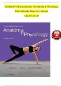 Test Bank For Fundamentals of Anatomy & Physiology, 11th Edition by Frederic H Martini Chapters 1 - 29