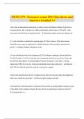 HESI LPN- Entrance exam 2024 Questions and Answers Graded A+