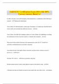 IAED ETC Certification Exam 2024 with 100% Correct Answers Rated A+