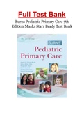 Burns Pediatric Primary Care 7th Edition Maaks Starr Brady Test Bank