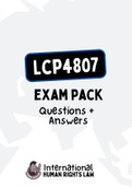 LCP4807 - EXAM PACK (Questions and Answers for 2018-2022) (Download file)