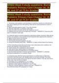 NR602 Week 5 study questions: Burns Pediatric Primary Care Chapter 34, 35, 36, and 37 all 75 A+ Graded. NR602 Week 5 study questions: Burns Pediatric Primary Care Chapter 34, 35, 36, and 37 all 75 A+ Graded. NR602 Week 5 study questions: Burns Pediatric P