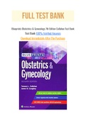 Blueprints Obstetrics & Gynecology 7th Edition Callahan Test Bank