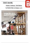 Test Bank For Prebles' Artforms, 12th Edition by Patrick Frank, All Chapters 1 to 25 Covered, Verified Latest Edition, ISBN: 9780134793122