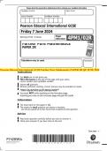 Pearson Edexcel International GCSE Further Pure Mathematics PAPER 2R QP JUNE 2024 