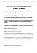 NUR 233 EXAM 3 QUESTIONS AND VERIFIED ANSWERS A+ GRADED