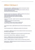 SPEA-V 185 Exam 2 Questions And Answers Rated 100% Correct!!