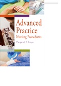 Test Bank For A vance Practice Nursing Procedures BY Margaret R.Colyar