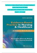 TEST BANK FOR EVIDENCE BASED PRACTICE IN NURSING AND HEALTHCARE 5TH EDITION BY MELNYK