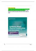 TEST BANK FOR Evidence-Based Physical Examination Best Practices for Health & Well-Being Assessment 2nd Edition||newest edition 100% verified  .