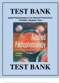 Test bank For Applied Pathophysiology for the Advanced Practice Nurse 1st and 2nd Edition by Lucie Dlugasch; Lachel Story | 2024/2025 | 9781284255614 | 9781284150452 | All Chapters 1-14 | Complete Questions and Answers A+