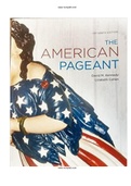 The American Pageant 15th Edition Kennedy Test Bank ISBN-13 ‏ : ‎9781285137520 |COMPLETE TEST BANK | Guide A+.