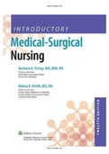 Introductory Medical Surgical Nursing 12th Edition Timby Smith Test Bank