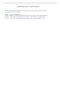 DSC1630 Excel Formula Sheet
