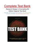 Research Design in Counseling 4th Edition Heppner Test Bank