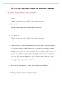 ATI TEAS Math Study Guide: Questions with Answers and Explanations