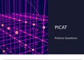 ASVAB / Pre-screening, internet-delivered computer adaptive test (PiCAT) Science Practice Questions (Answers Provided) Complete Solution Pack - 2022