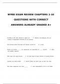 NYREI EXAM REVIEW CHAPTERS 1-10 QUESTIONS WITH CORRECT ANSWERS ALREADY GRADED