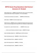 MTTC Exam Prep Questions And Correct Answers A+ Graded