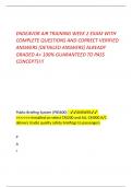 ENDEAVOR AIR TRAINING WEEK 2 EXAM WITH COMPLETE QUESTIONS AND CORRECT VERIFIED ANSWERS (DETAILED ANSWERS) ALREADY GRADED A+ 100% GUARANTEED TO PASS CONCEPTS!!