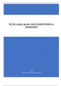 DCJS Exam 2024 QUESTIONS & ANSWERS.