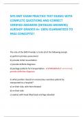 NYS EMT EXAM PRACTICE TEST EXAM1 WITH COMPLETE QUESTIONS AND CORRECT VERIFIED ANSWERS (DETAILED ANSWERS) ALREADY GRADED A+ 100% GUARANTEED TO PASS CONCEPTS!!