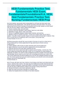 HESI Fundamentals Practice Test, Fundamentals HESI Exam, Fundamentals/Foundations/H.A. HESI, Hesi Fundamentals Practice Test, Nursing Fundamentals HESI Prep