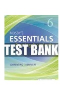 Mosby's Essentials for Nursing Assistants 6th Edition Sorrentino Test Bank |Complete Guide A+|Instant download .