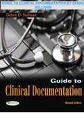 GUIDE TO CLINICAL DOCUMENTATION BY DEBRA  SULLIVAN