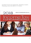 Test Bank for Income Tax Fundamentals 36th Edition