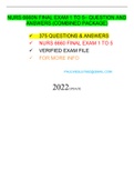  NURS 6660N FINAL EXAM 1 TO 5– QUESTION AND ANSWERS (COMBINED PACKAGE)