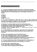 (Answered)ATI RN Assessment Level 1 B