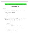 ATI RN PHARMACOLOGY 8.0 QUESTIONS & ANSWERS (NEW) TEST BANK {49 CHAPTERS} LATEST 