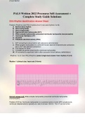 PALS Written 2022 Precourse Self-Assessment + Complete Study Guide Solutions