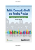 Public Community Health and Nursing Practice 2nd ED Savage Test Bank |Complete Guide A+| Instant download .