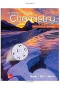 Introduction to Chemistry 5th Edition Bauer Test Bank